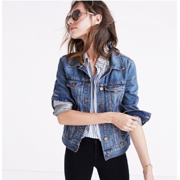 NWOT Madewell Pinter Wash Cotton Jean Jacket - Picture 1 of 9